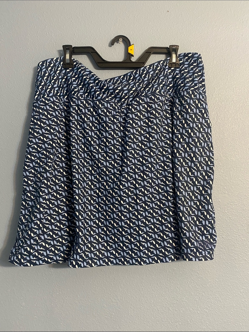 Navy & White Printed Women’s Skort